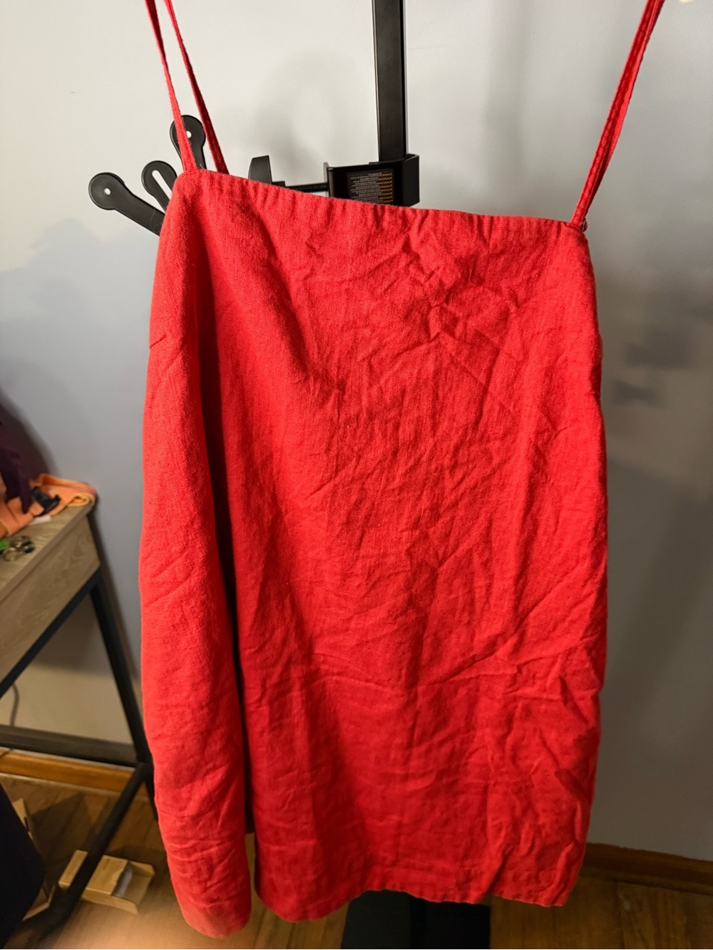 Abercrombie & Fitch Red Mini Slip Dress with Spaghetti Straps